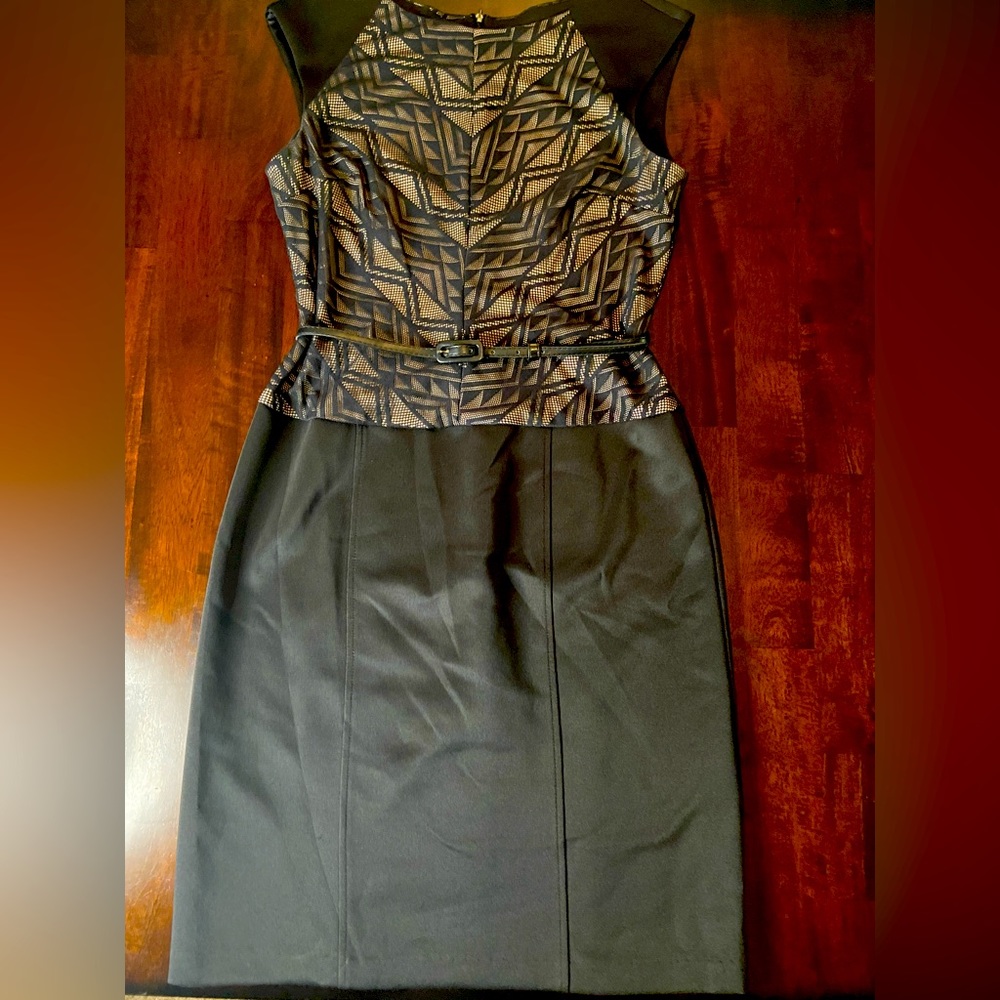 🖤🤎London Times Black Dress w/Lace Detail🖤🤎